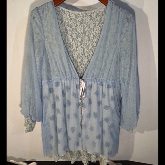 We Are HAH Make It A Double Lace Reversible Robe Size M